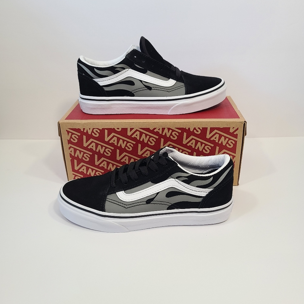 Kids Old Skool Vans (Suede Flame)